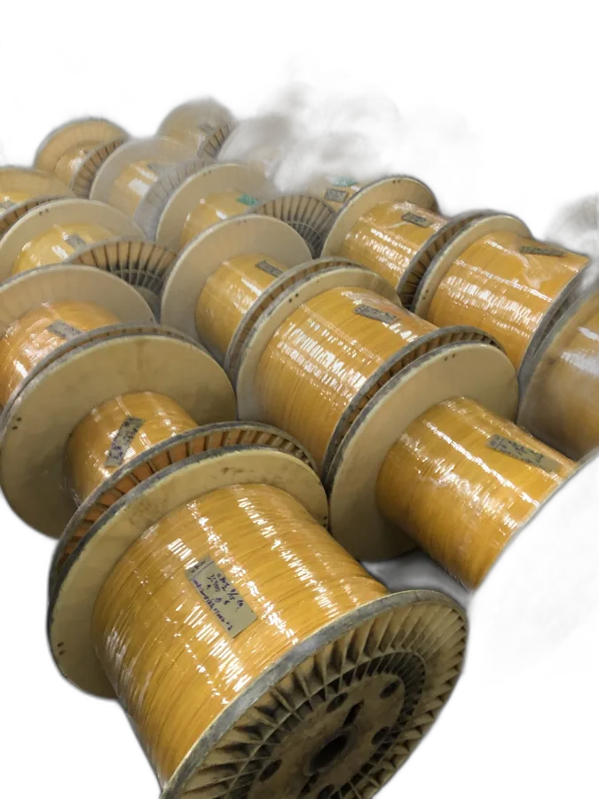 Triple Insulated Wire Finished Product Spools Packaged and Ready for Shipment